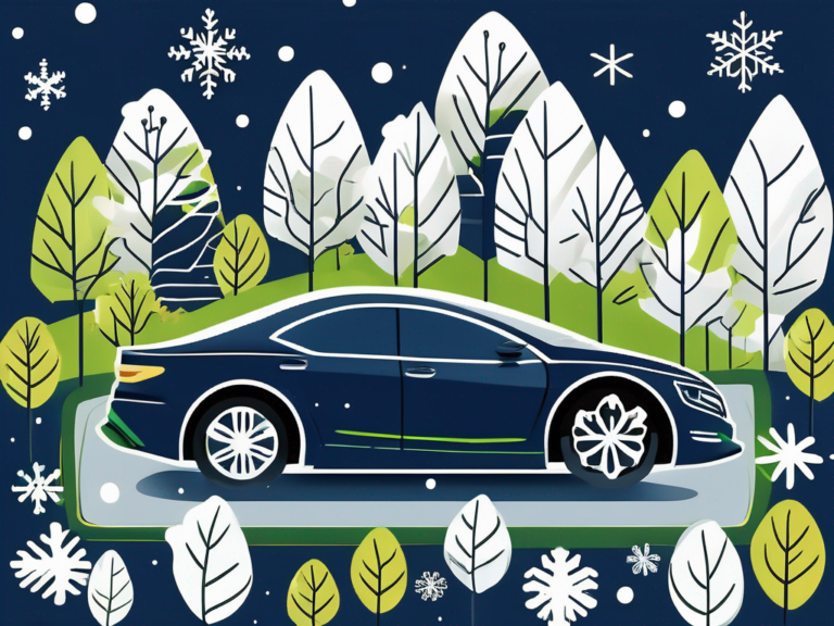 How to be a Good Car Salesman by Engaging Delivered Clients Year Round 4 A car dealership with different types of cars and seasonal elements (like snowflakes