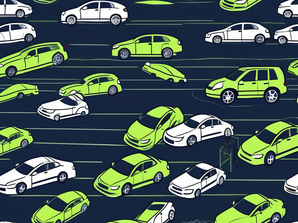 5 Big Dealer Floor Plan Mistakes That Will Irritate Your Auditor 1 A chaotic car dealership floor plan with disorganized paperwork