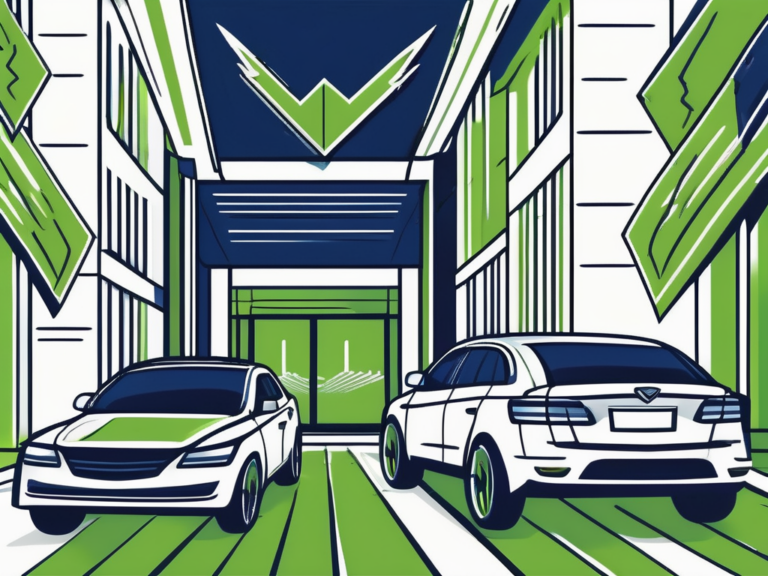 How to Save a Dealership Reputation That's Under Attack 4 A car dealership with a shield deflecting incoming arrows