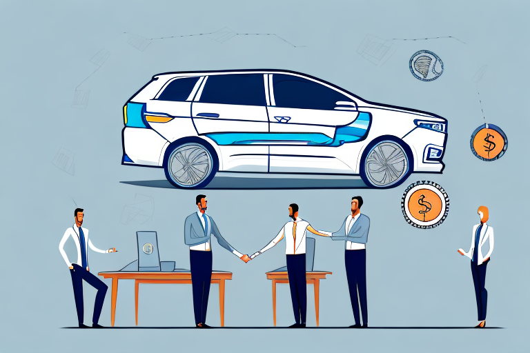 7 Proven Car Salesman Tips to Close More Deals 1 A car dealership with a customer and a salesperson