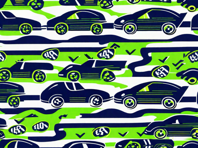 A racecar speeding on a track