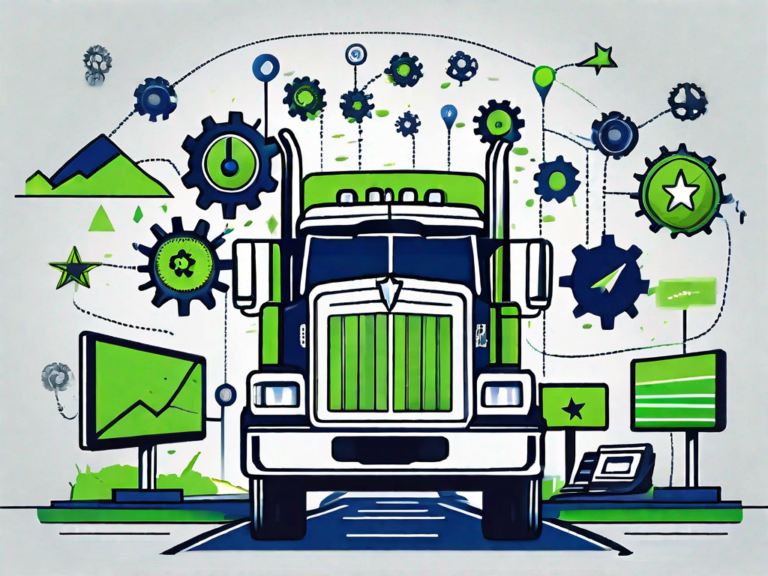 Truck Dealership CRM: A Roadmap to Customer Success 10 A truck dealership with a roadmap leading from it