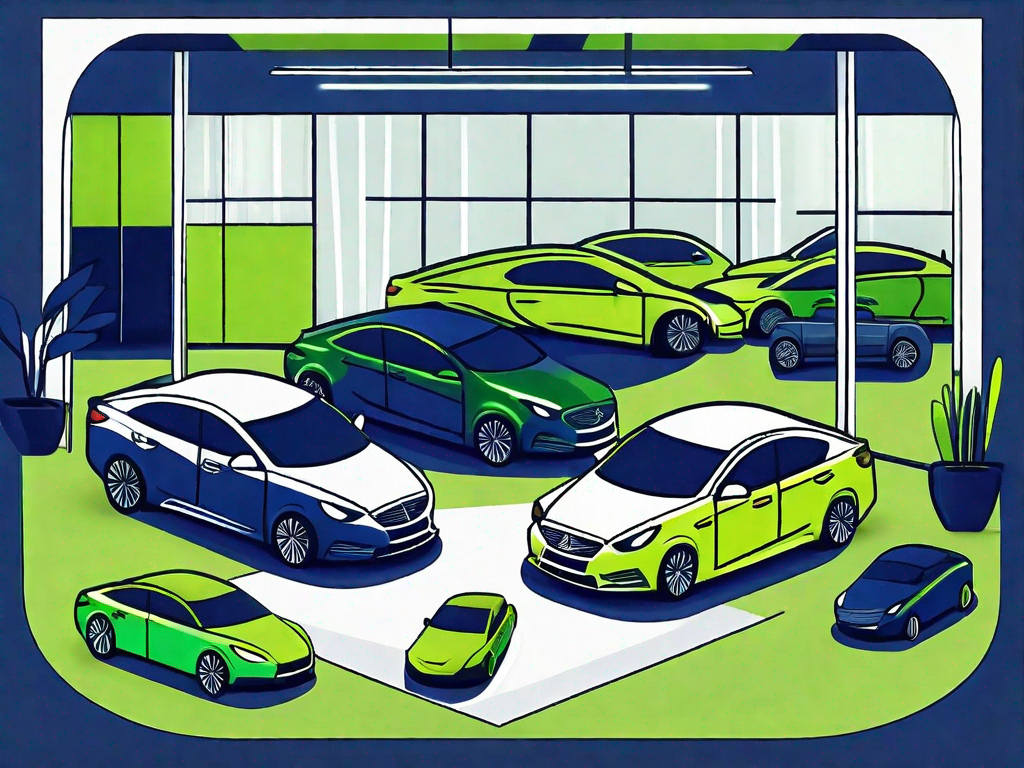 The Ultimate Guide: How to Be a Good Car Salesman 1 A car showroom with various types of cars